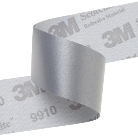 3M™ Scotchlite™ Reflecterend weefsel 9910, zilver, 25.4 mm x 100 m