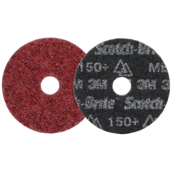 Scotch-Brite™ Precision Heavy Duty Surface Conditioning-schijf, HD-DH, Medium 150+, 114.3 mm x 22.23 mm, 50 ea/Case