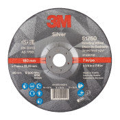 3M™ Silver Afbraamschijf - T27 - 180 mm x 7 mm x 22,23 mm | 1 Pak van 10 Stuk