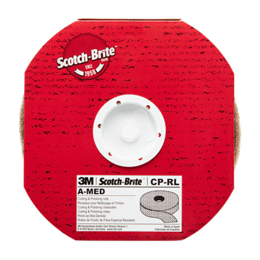 Scotch-Brite™ Cut &amp; Polish Abrasive Roll CP-RL, 50 mm x 5 m, A MED