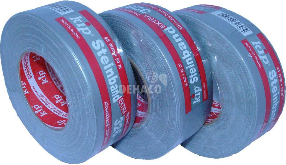 Kip 326 duct tape 72 mm x 50 meter grijs