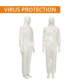 3M wegwerpoverall 4545 wit categorie 3 type 5/6 maat L virus bescherming