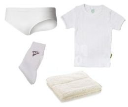 Onderkleding katoen inclusief handdoek per pakket