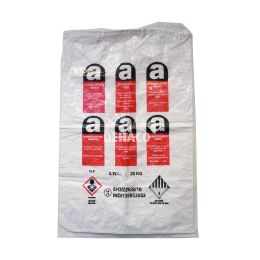 Reversed mini asbestos bag 80x120cm with A-logo + 1x liner