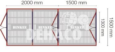 binkee panel materialschleuse 150cm