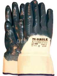NBR M-Trile 50-030 10cm opin back gloves with cuff category II size 10 per pair