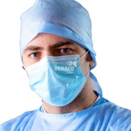 Surgical mask type IIR 3-layer with elastic EN14683